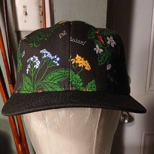 Men's Floral Black Cap 1